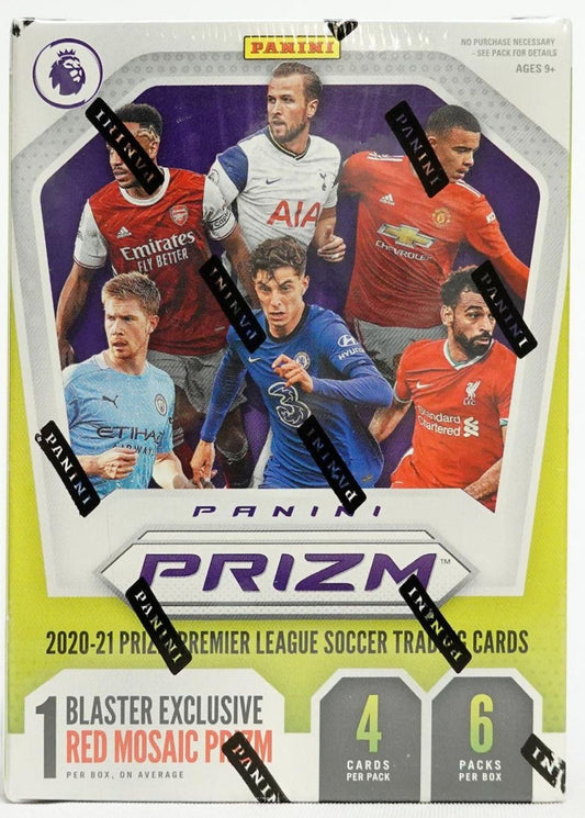 Panini Prizm 2020/21 Premier League EPL Soccer Blaster Box (Red Mosaic Prizms)