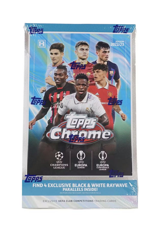 Topps Chrome UEFA Club Competitions 2022/23 Soccer Hobby LITE Box