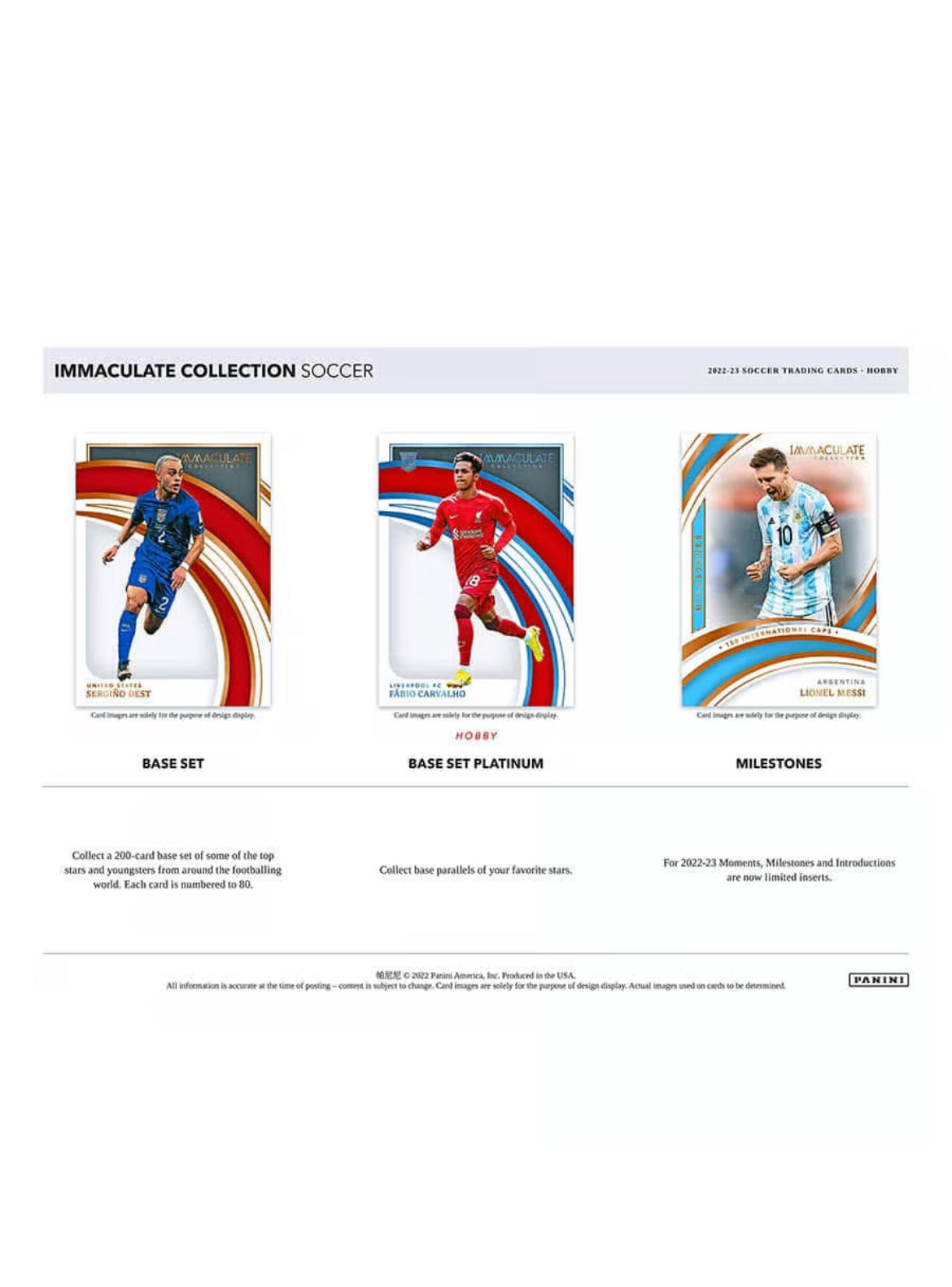 Panini IMMACULATE 2022-23 Soccer Hobby Box