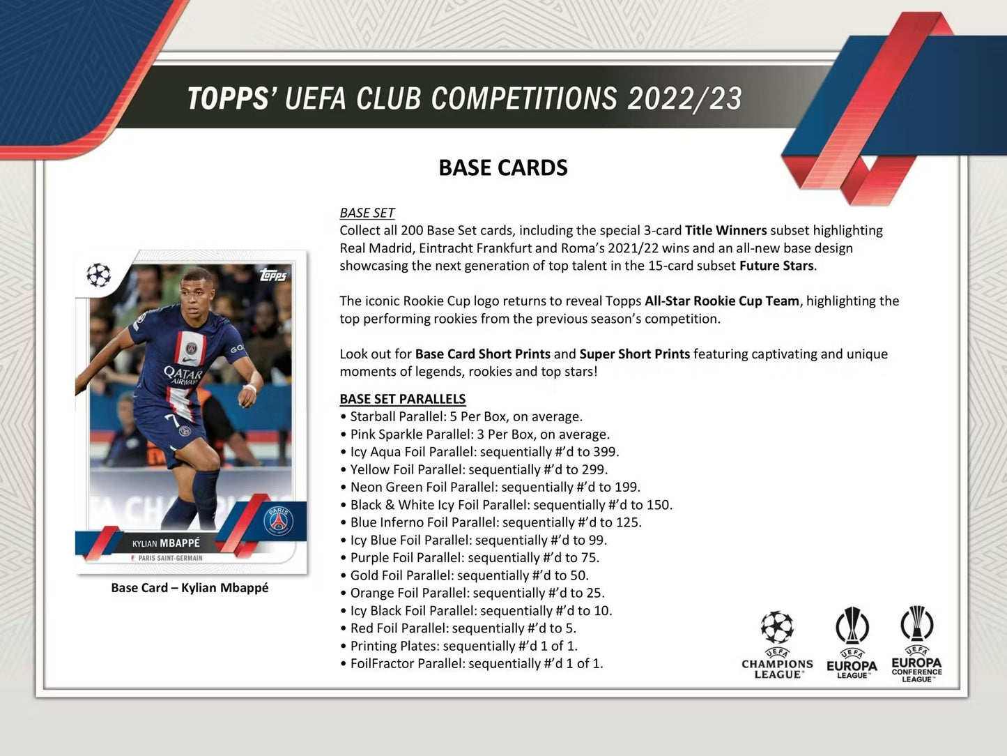 Topps UEFA Club Competitions 2022/23 Soccer Blaster Box