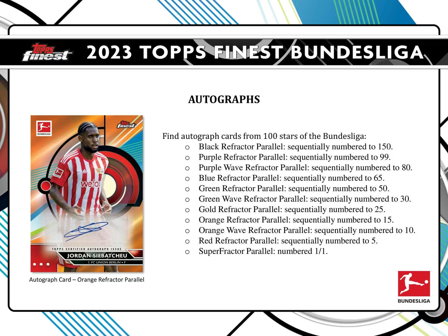 Topps 22/23 Finest Bundesliga Soccer Hobby Box