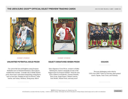 2019-20 Panini Select Euro Soccer UEFA Hobby Hybrid Box