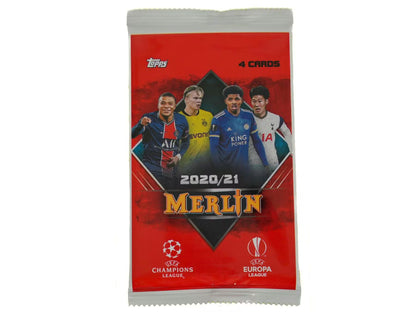 Topps 2020-21 Merlin Chrome Soccer 8-Pack Blaster Box
