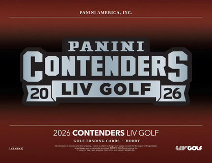 Panini Contenders 2026 LIV Golf Hobby Box