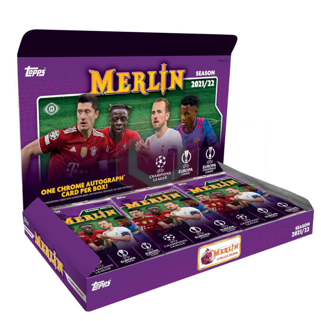 Topps Merlin 2021/22 UEFA Champions League Soccer Hobby Box