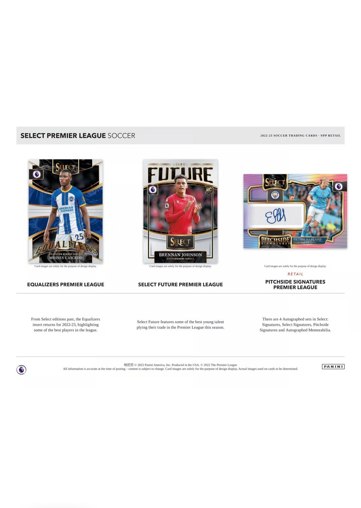 Panini Select Premier League EPL 2022/23 Soccer Mega Box