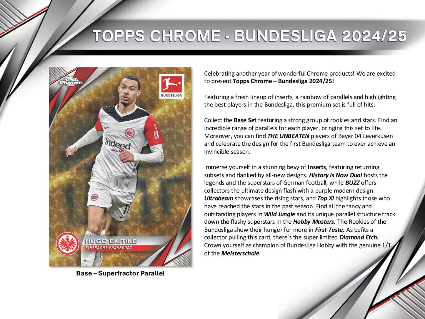 Topps Chrome Bundesliga 2024/25 Soccer Hobby Box