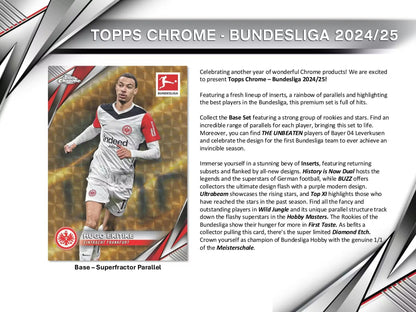 Topps Chrome Bundesliga 2024/25 Soccer Hobby Box