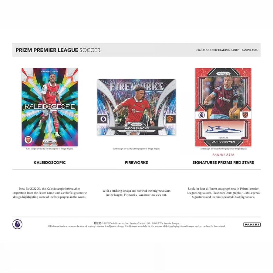 2022-23 Panini Prizm EPL Soccer TMALL