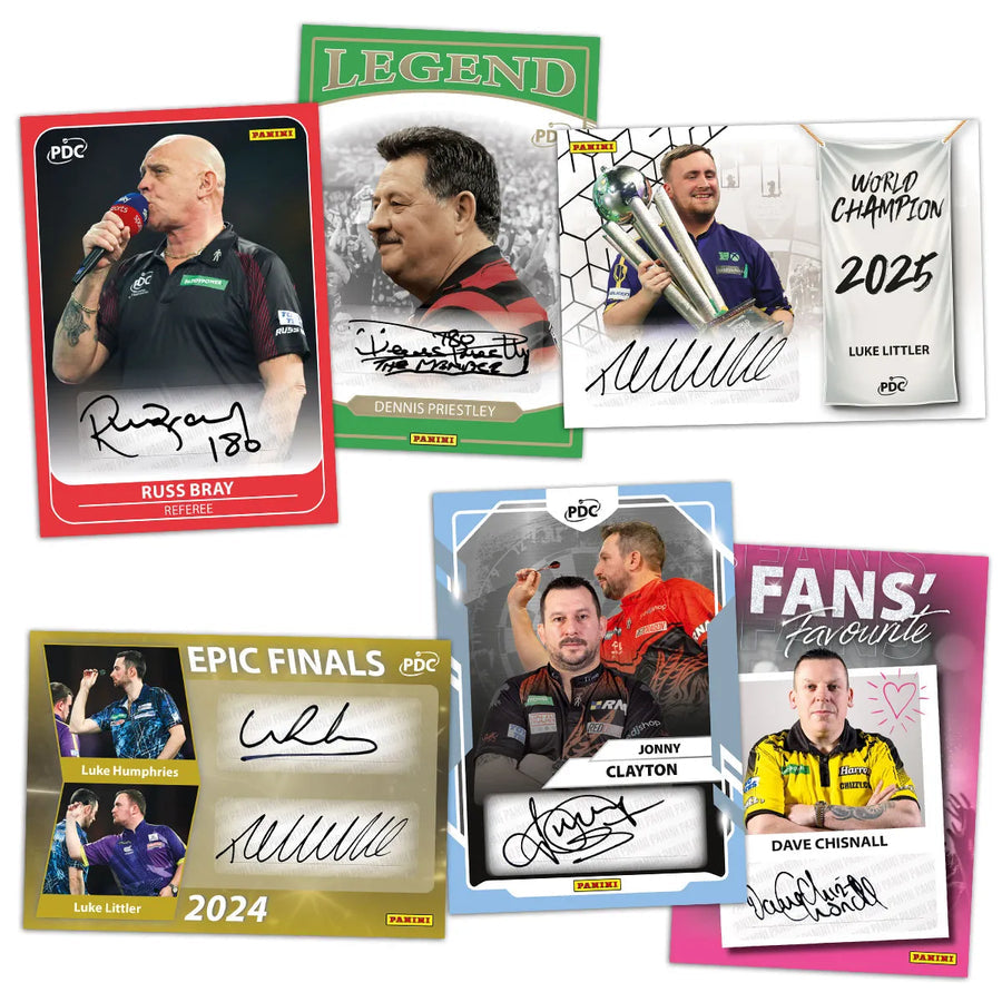 PDC World Championship Darts 2026 Trading Card Collectors Box *Sealed Case* x18