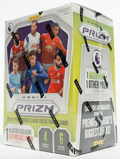 Panini Prizm 2020/21 Premier League EPL Soccer Blaster Box (Red Mosaic Prizms)