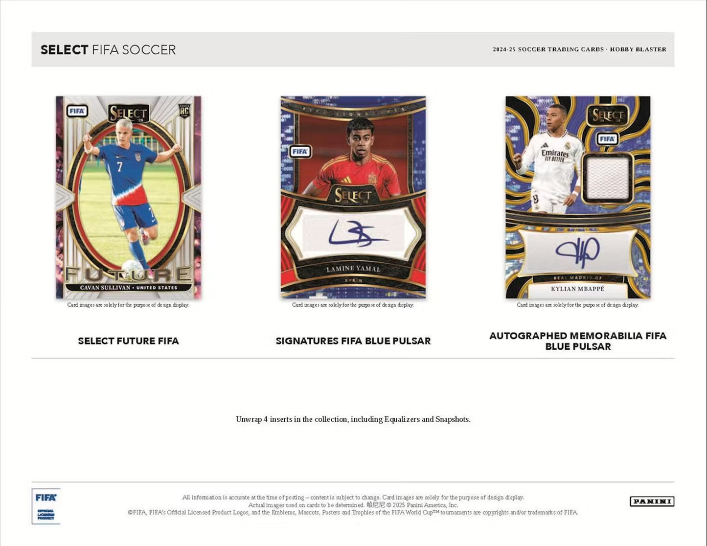 Panini Select 2024/25 FIFA Soccer Blaster Hobby Box