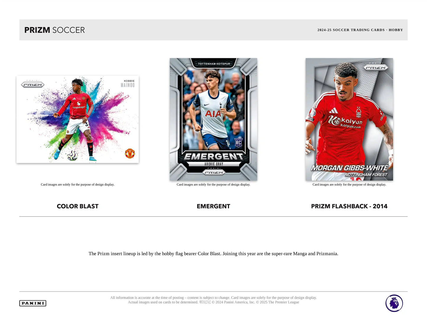 Panini Prizm2024/25  English Premier League Soccer Hobby Box