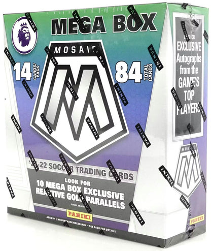 Panini Mosaic Premier League EPL 2020/21 Soccer Mega Box