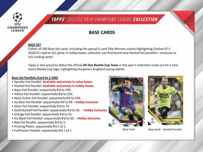 Topps UEFA Champions League Collection Soccer 2021/22 Blaster Box