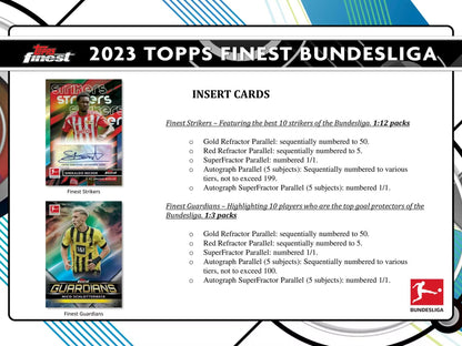 Topps 22/23 Finest Bundesliga Soccer Hobby Box