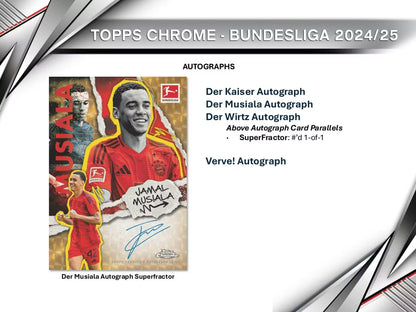 Topps Chrome Bundesliga 2024/25 Soccer Hobby Box
