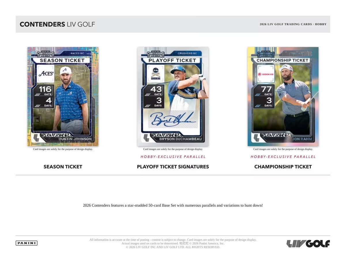 Panini Contenders 2026 LIV Golf Hobby Box