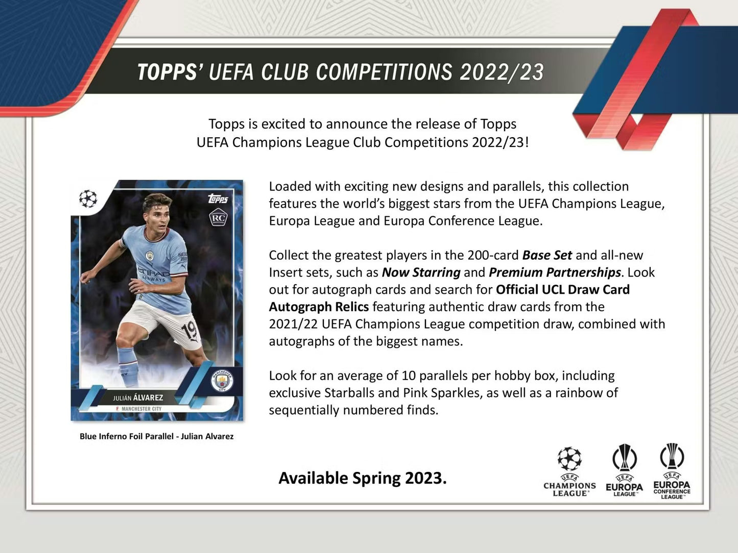 Topps UEFA Club Competitions 2022/23 Soccer Blaster Box