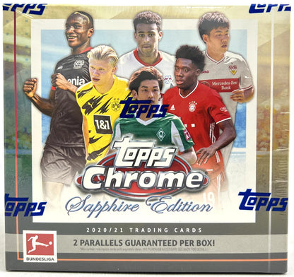 2020-21 Topps Chrome Bundesliga Soccer Sapphire Edition Hobby Box
