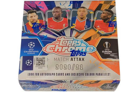 2020-21 Topps Chrome UEFA CL Match Attax Soccer Hobby Box