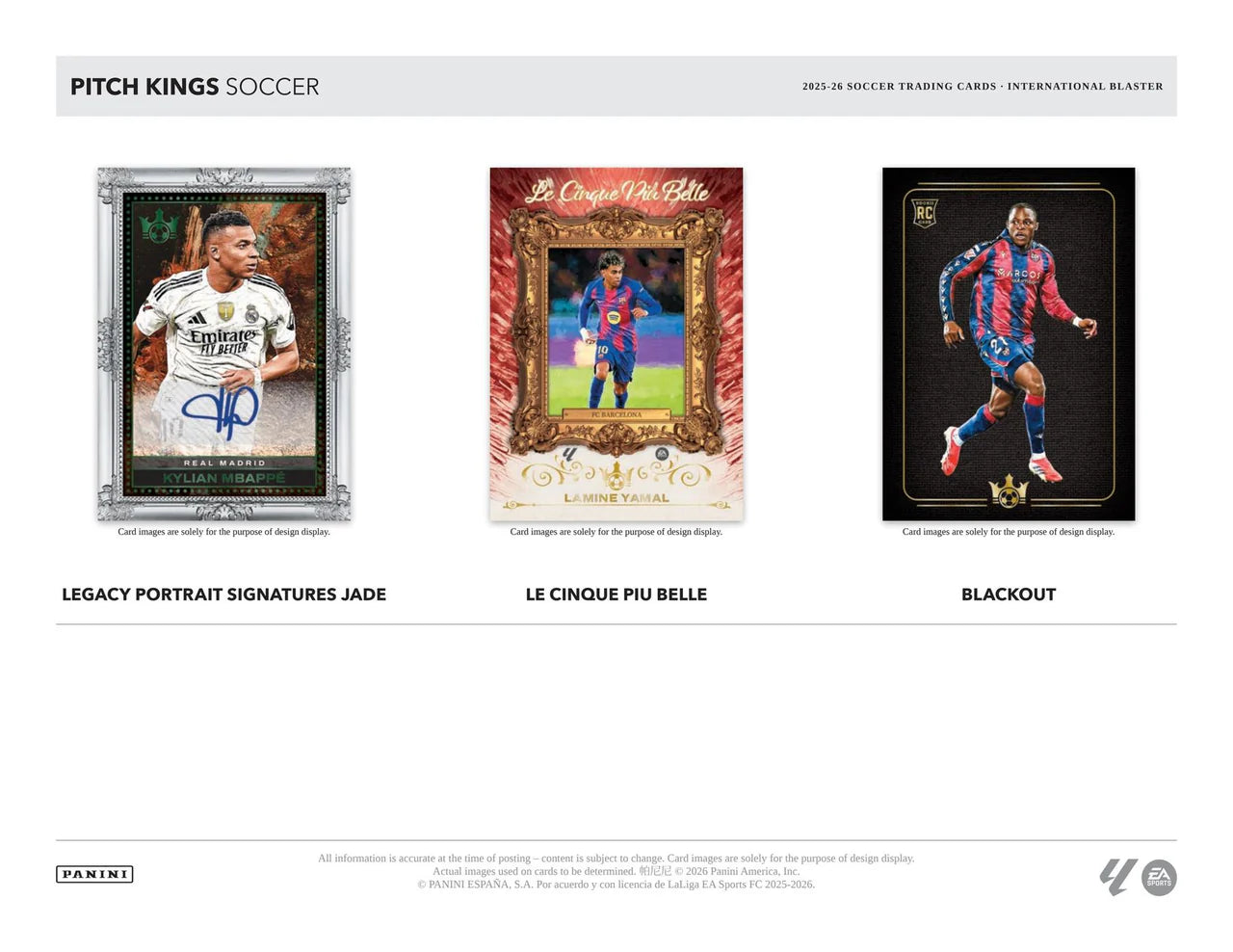 Panini Pitch Kings Soccer 2025-26 Blaster Box