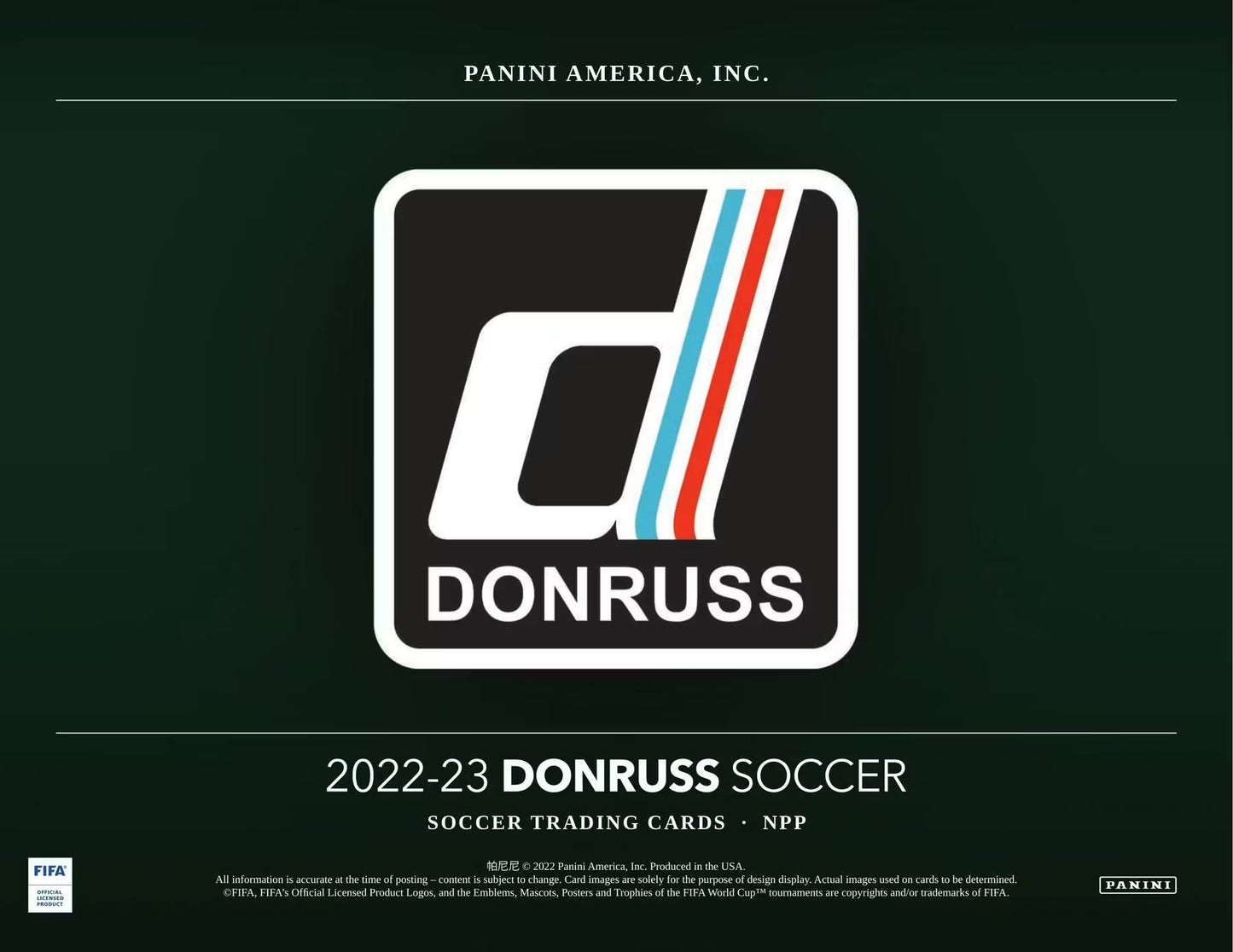 Panini Donruss 2022/23 Soccer Jumbo Value 12-Pack Box