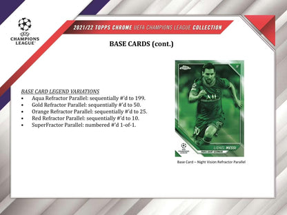 Topps Chrome UEFA Champions League 2021/22 Soccer Hobby Lite Box