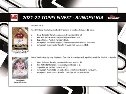 Topps Finest 2021/22 Bundesliga Soccer Hobby Box