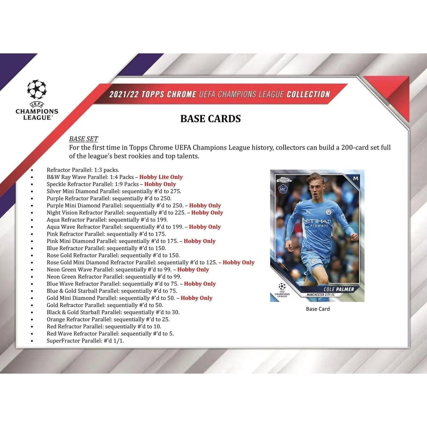 2021-22 Topps Chrome UEFA Champions League Soccer Hobby Box