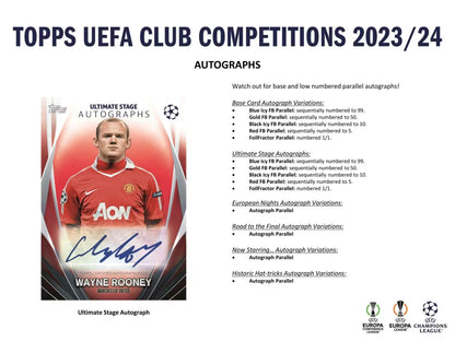 Topps UEFA Club Competitions 2023/24 Soccer Blaster Box