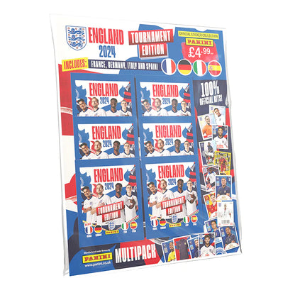 England 2024 Tournament Edition Sticker Collection Multipack