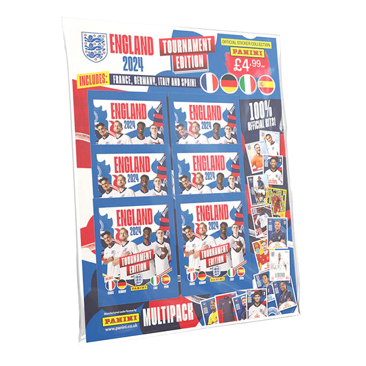 England 2024 Tournament Edition Sticker Collection Multipack