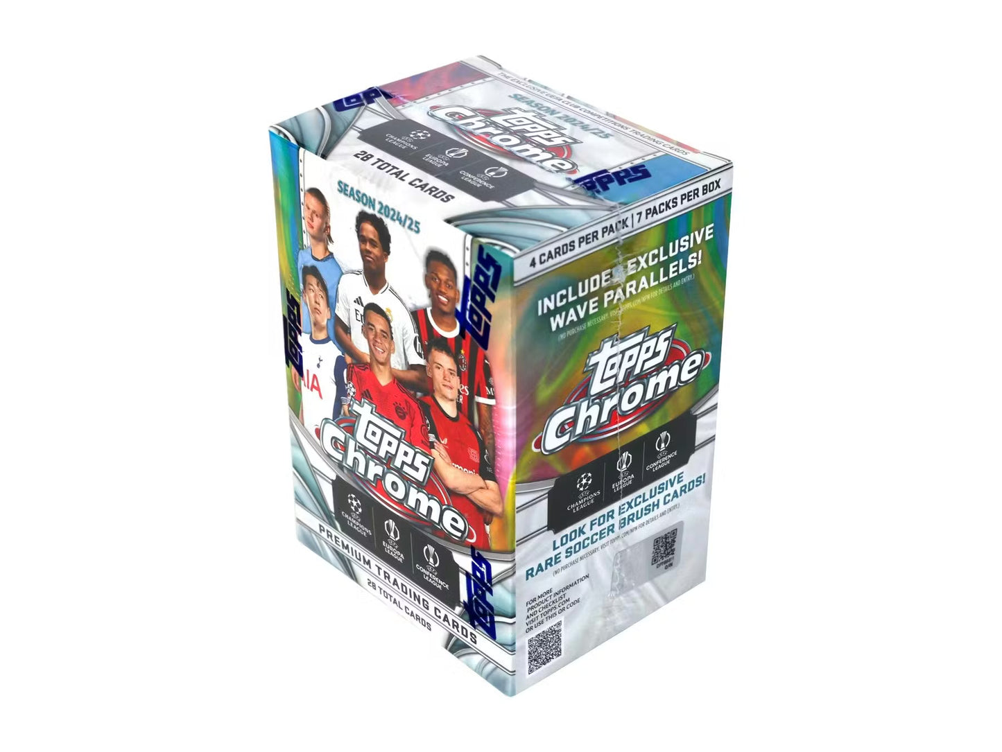 Topps Chrome UEFA Club Competitions 2024/25 Soccer Blaster Box