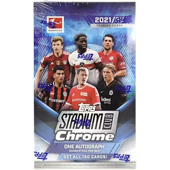 Topps 2021/22 Stadium Club Chrome Bundesliga Soccer Hobby Box