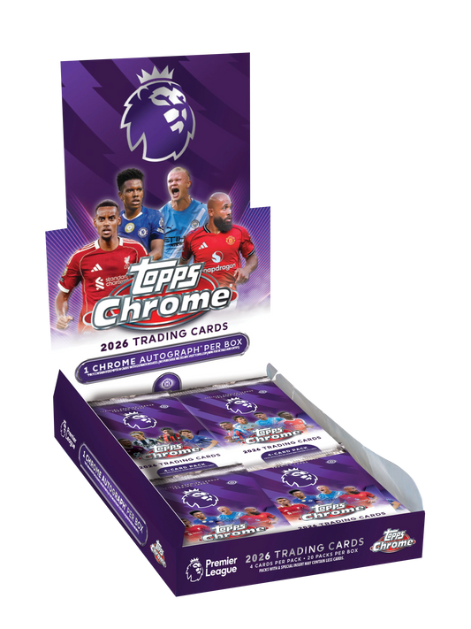 Topps Chrome® 2026 Premier League - Hobby Box - Presale Due 8th Feb