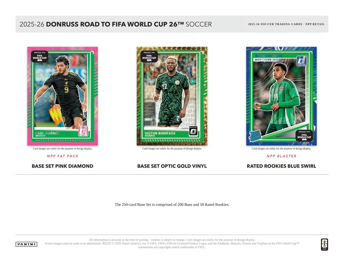 Panini Donruss 2025/26Road to FIFA World Cup Soccer Blaster Box (Blue Parallels!)