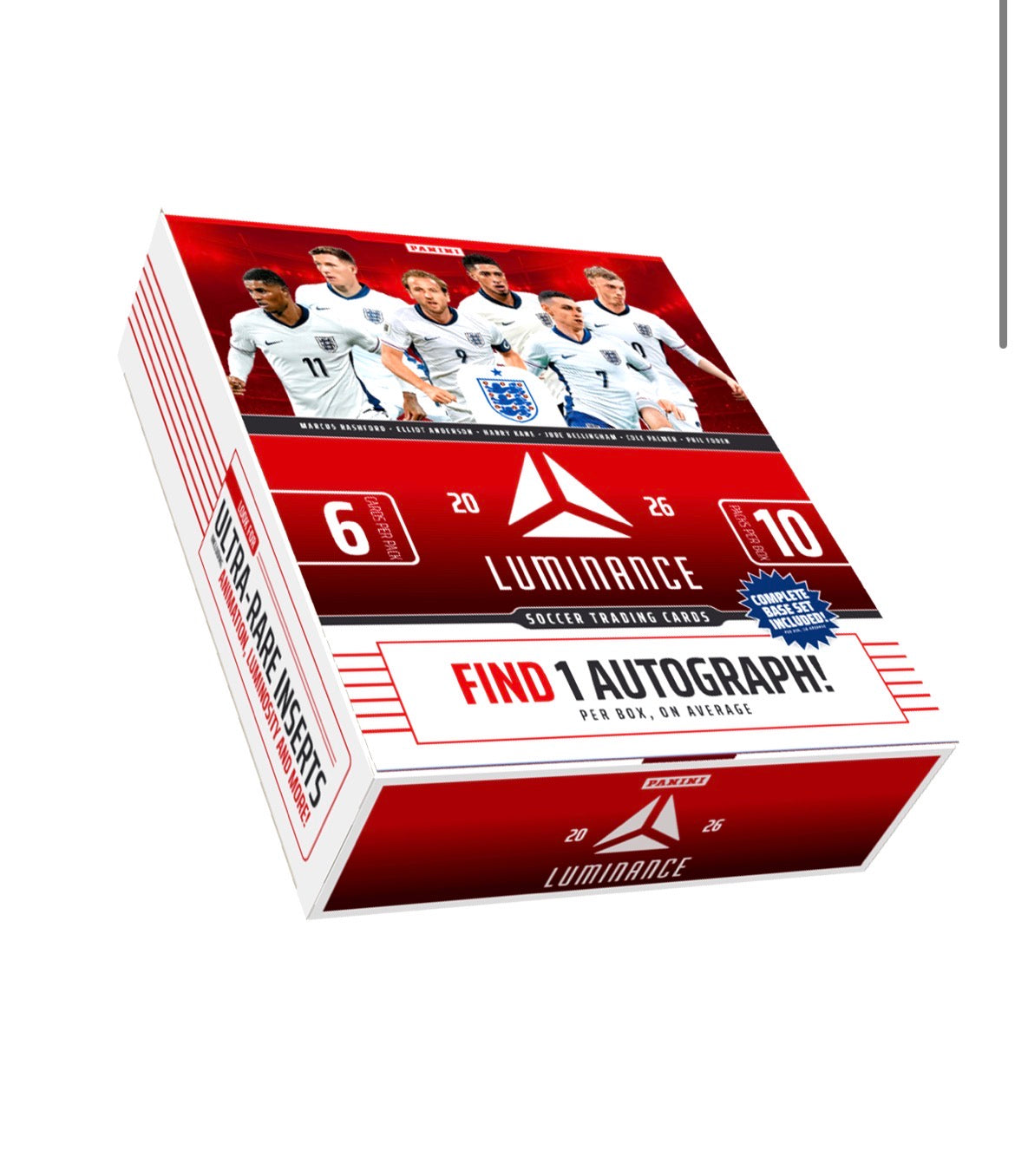Panini Luminance 2026 England Football Hobby Trading Cards - Hobby Team Set *Sealed Case*