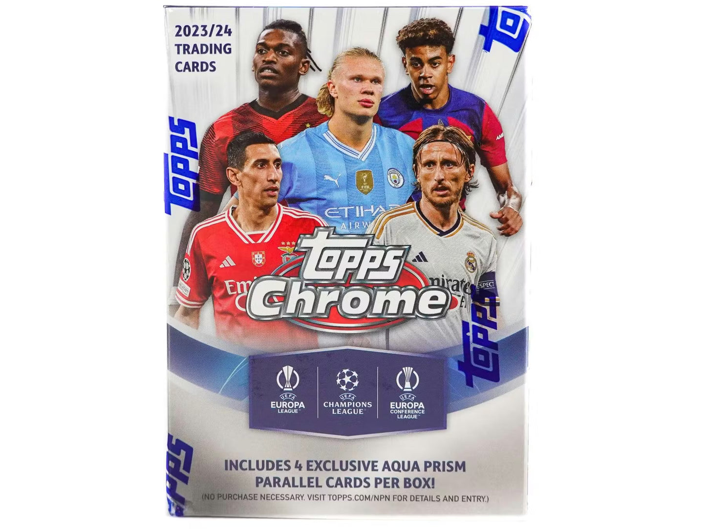 Topps Chrome UEFA Club Competitions 2023/24 Soccer Blaster Box