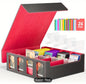 Card Storage Box for Trading Cards Red