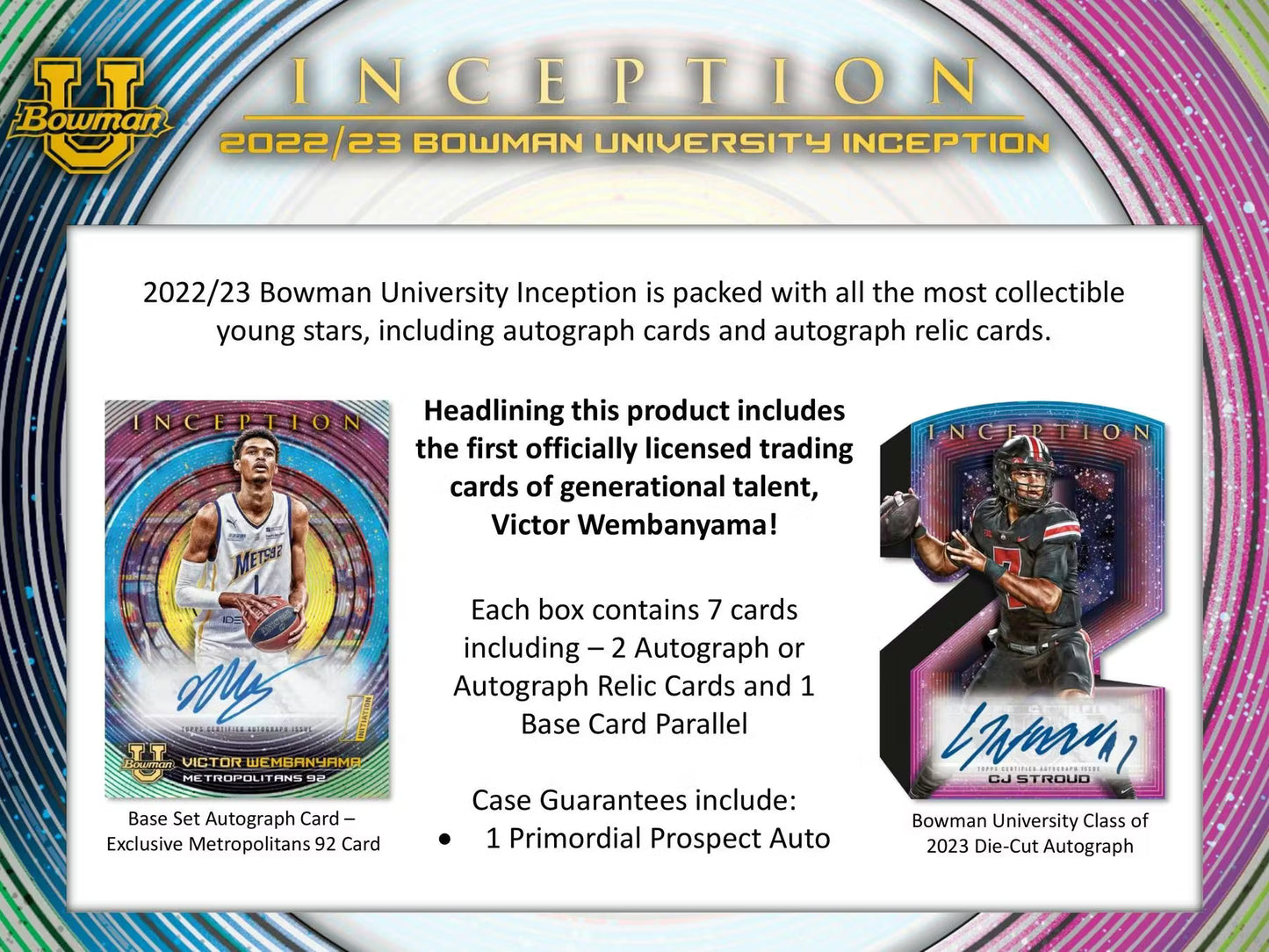 Topps Bowman University Inception 2022/23 Hobby Box