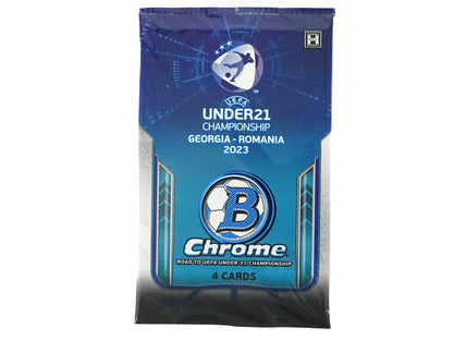 Topps Bowman Chrome 2022 Road to UEFA Under-21 European Championship Soccer Hobby Box